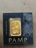 PAMP Suisse 1 Gram Gold Bar (.9999 Fine)